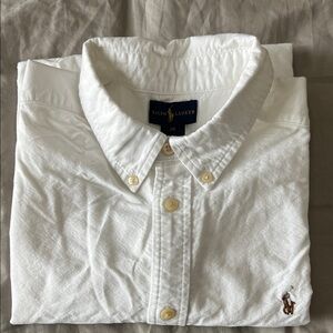 Ralph Lauren Men's Classic White Button-Down Shirt
